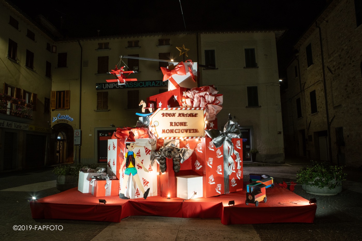 L'albero artistico del rione Moncioveta — 2019